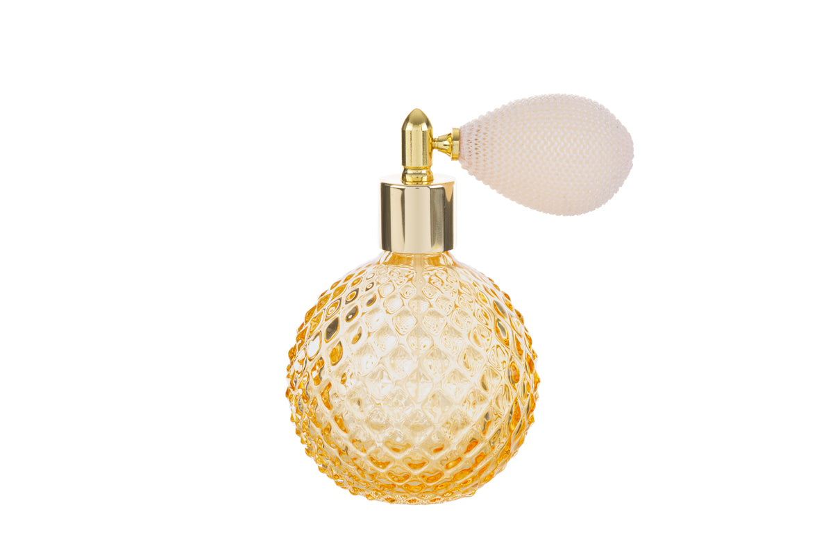 PORTAPROFUMO SPRAY 100ML RICARICABILE VETRO AMBRA 6,5X10,5CM CON BOX