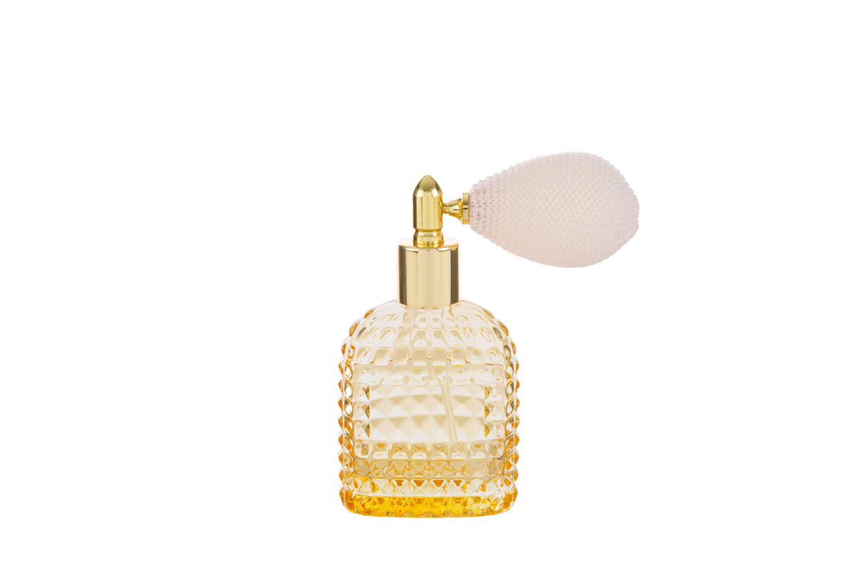 PORTAPROFUMO SPRAY 30ML RICARICABILE VETRO AMBRA 5X3X9CM CON BOX